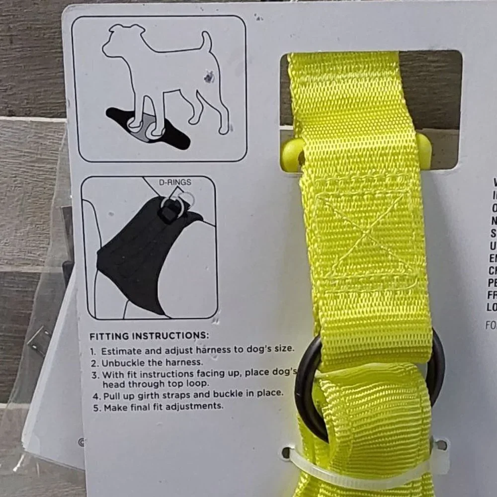 LED Rechargeable Dog Harness Vibrant Green | Boots & Barkley™ | Large